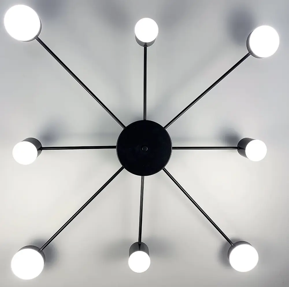 Стельовий LED світильник чорного кольору Line.F DE 34/8 BK - фото 4