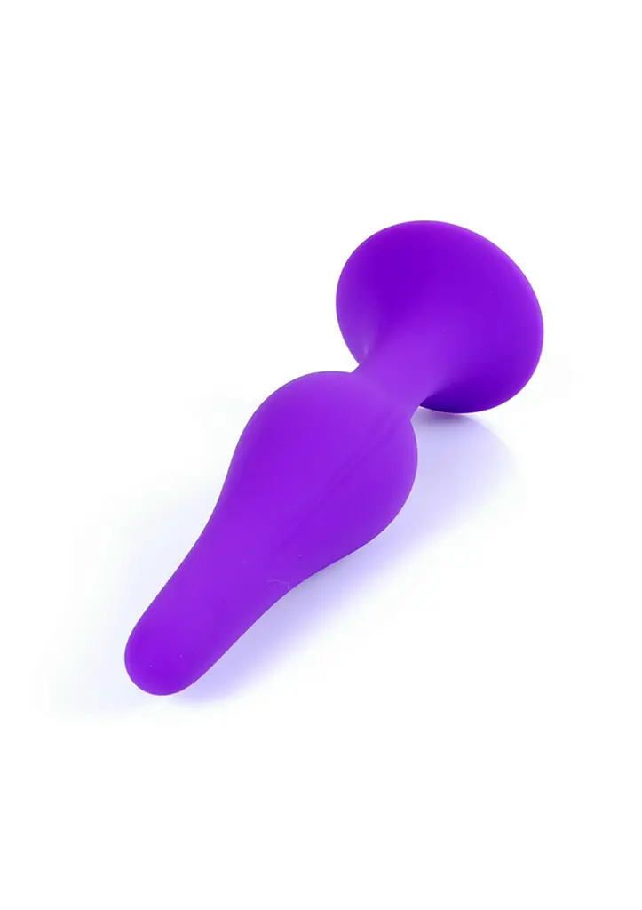 Анальна пробка - Silicone Purple Plug M - фото 3