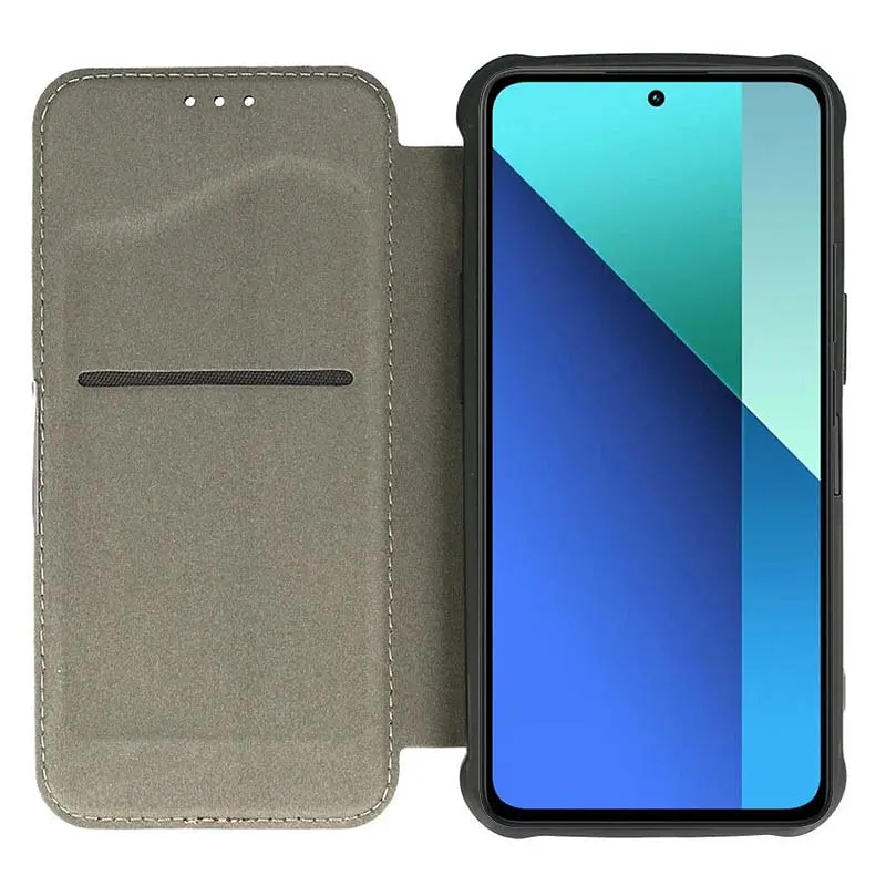 Шкіряний чохол-книжка GETMAN Razor (PU) для Xiaomi Redmi Note 13 Pro 4G / Poco M6 Pro 4G Blue - фото 3