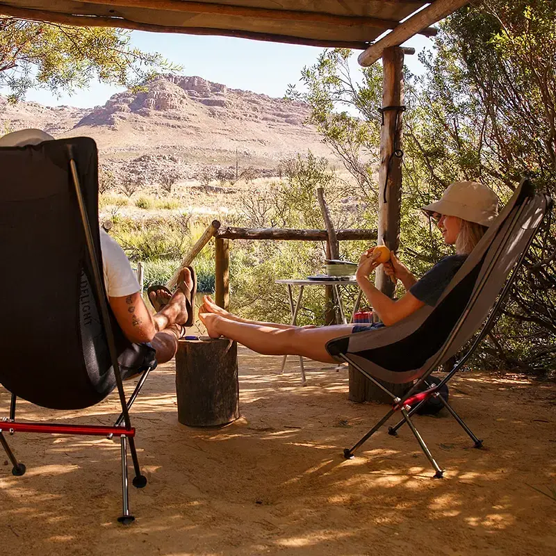 Складное высокое кресло Naturehike YL06 Alu Folding Moon Chair NH18Y060-Z (Бежевый) - фото 5