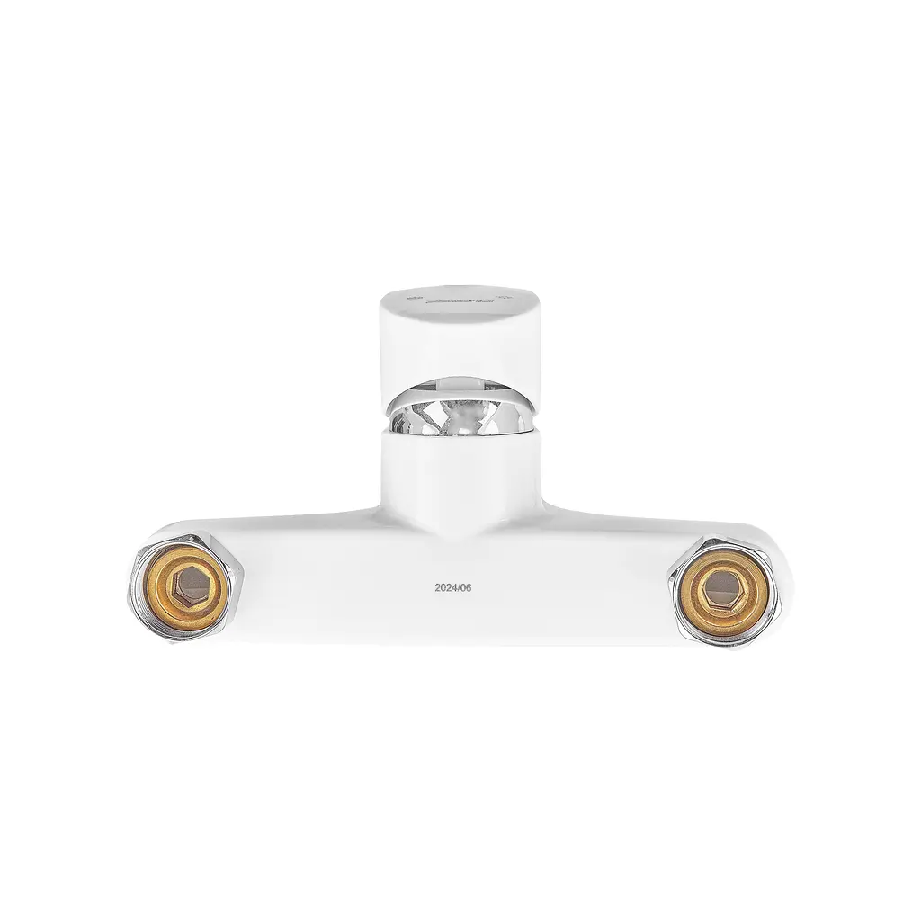 Смеситель для ванны Plamix Cezar-009 Euro SET white PM0692 Белый - фото 3