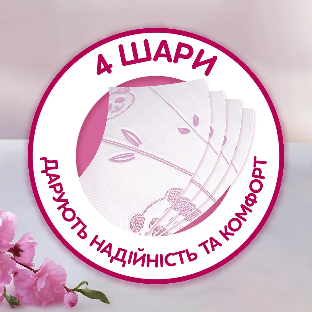 Чотиришаровий туалетний папір Сніжна Панда Extra Care Aroma, 8 рулонів - фото 4