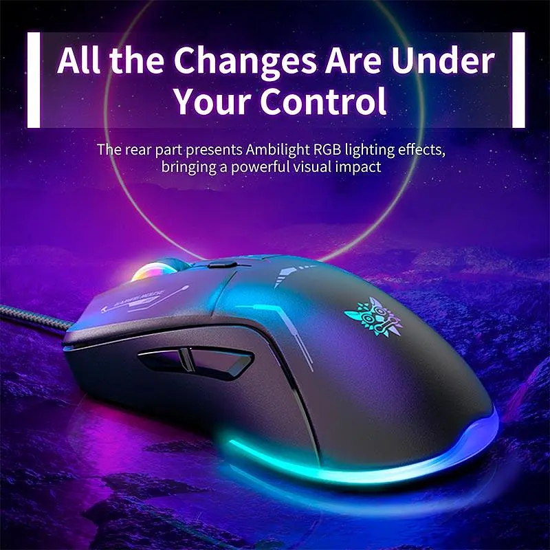 Миша Onikuma Wired RGB Gaming Mouse CW917 |1200-5800DPI| - фото 2