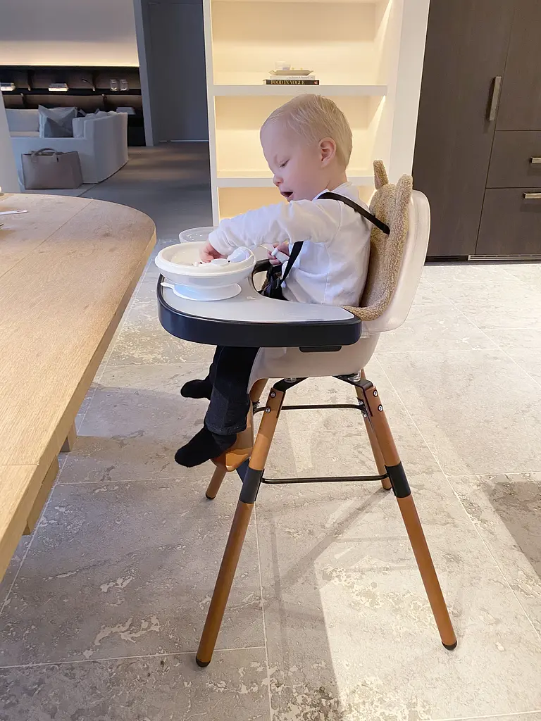 Подушка до стільця для годування Childhome Evolu, бежевий ведмедик (CHEVOSCTB) - фото 13