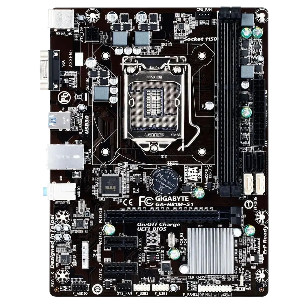Материнська плата Gigabyte GA-H81M-S1 LGA 1150 (GA-H81M-S1) Б/В - фото 4