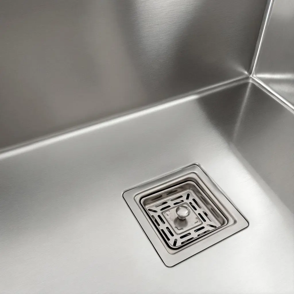 Кухонна мийка Platinum Handmade НSB з нержавіючої сталі 3 мм прямокутна 60x50x23 см (SP000037018) - фото 5