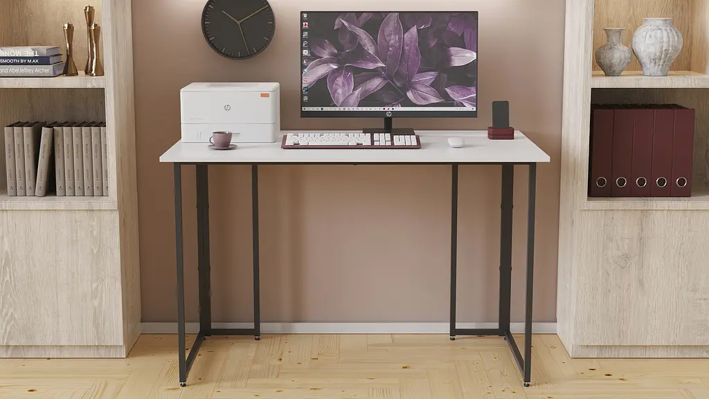 Комп'ютерний стіл Ferrum-decor Ханна 75x120x60 чорний ДСП Білий 16мм (FRD-103481) - фото 3