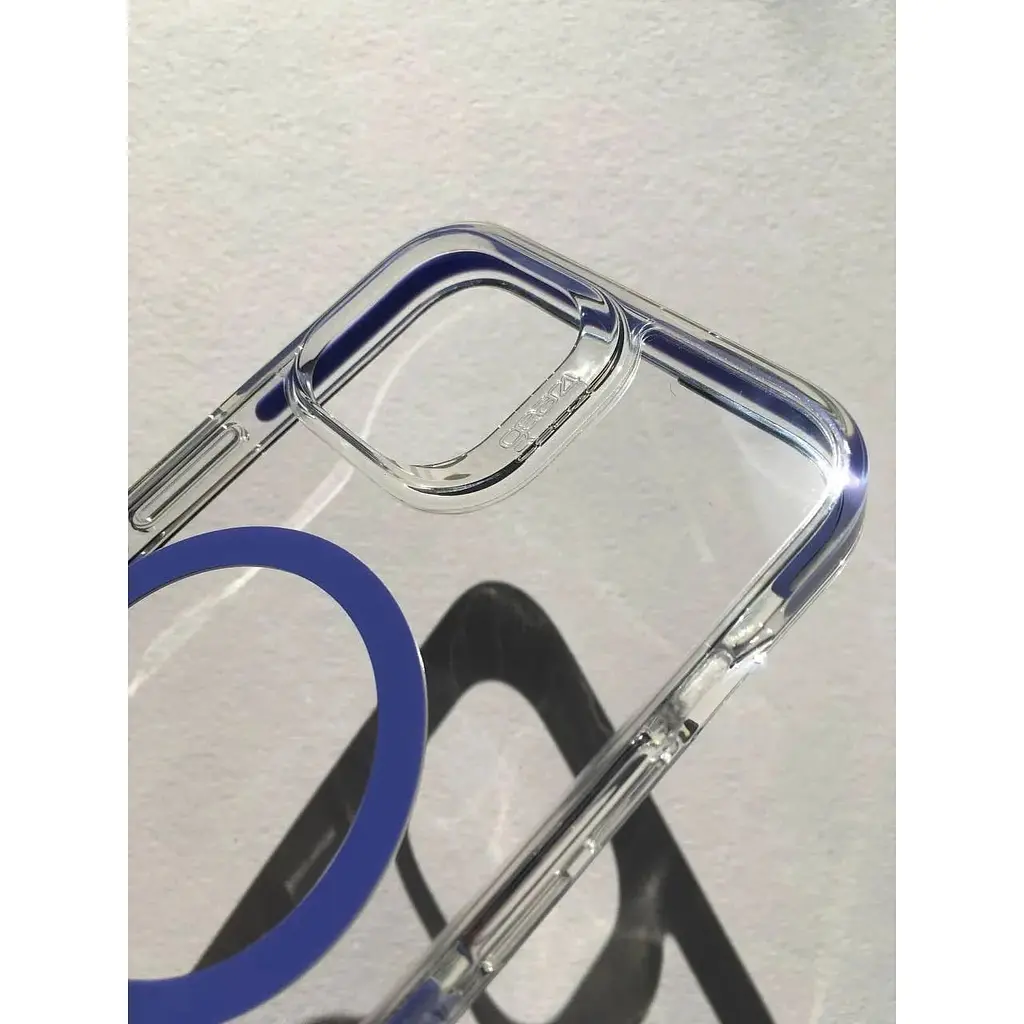 Противоударный чехол Gear4 Piccadilly MagSafe Periwinkle для iPhone 14 / iPhone 13 (6.1") Прозрачный - фото 6