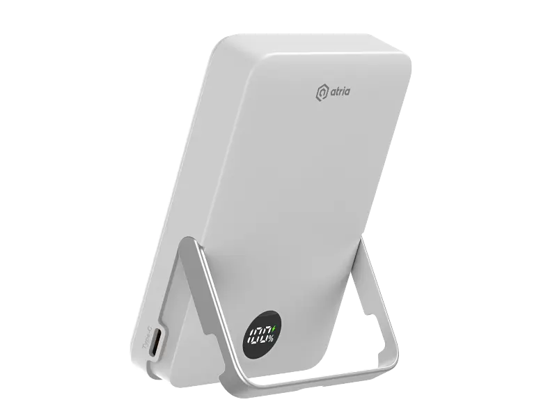 Зовнішній акумулятор (Power Bank) ATRIA WPD-W57 MagSafe 10000mAh White - фото 2