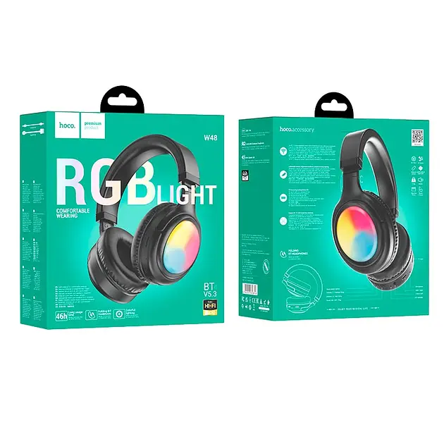 Беспроводные Bluetooth наушники Hoco W48 Focus (Черные) - фото 4