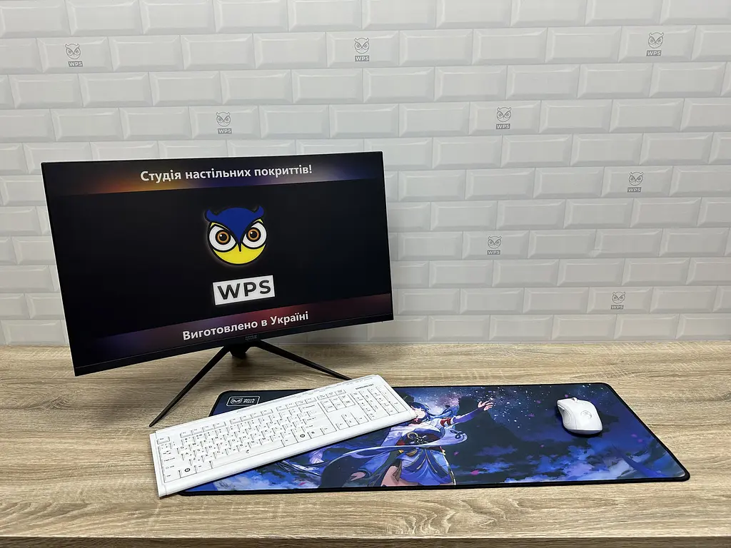 Великий килимок для мишки WorkPlaceShop Anime Геншин Імпакт Сегун Райден 800 x 300 мм - фото 2