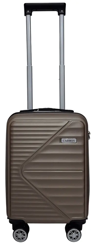 Валіза Carbon 66101 маленька для ручної поклажі міні XS 40x30x20 см ABS-пластик Шампань - фото 4