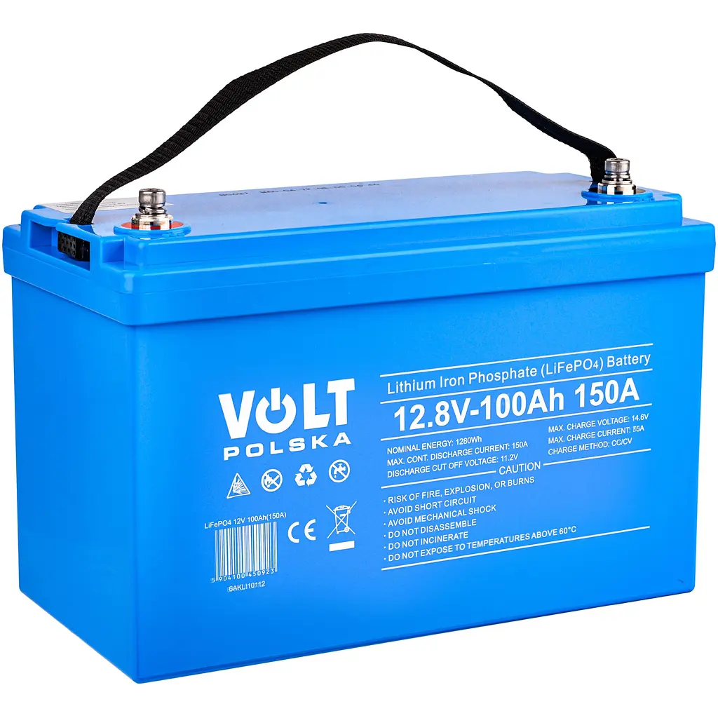 Акумуляторна батарея Volt Polska LiFePO4 12.8V 100Ah 150А + BMS + Bluetooth - фото 1