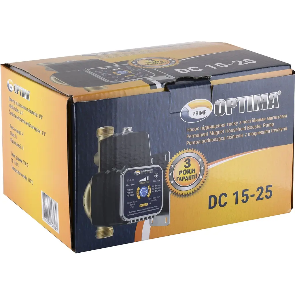 Насос підвищення тиску Optima Prime DC 15-25 AUTO - фото 6