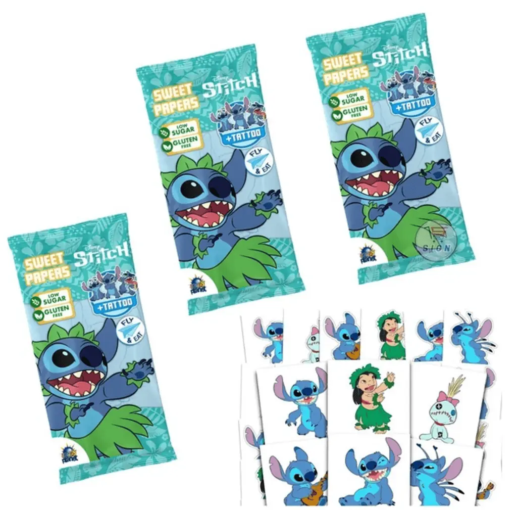 Цукерки з татуюваннями Lilo & Stitch Eating Paper & Tattoo 8г - фото 3