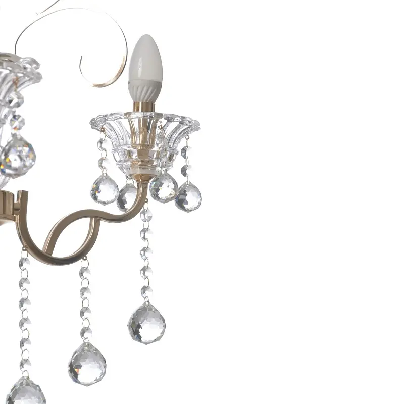 Люстра подвесная Brille хрустальная свеча E14 60W (BCL-656S/3) - фото 2