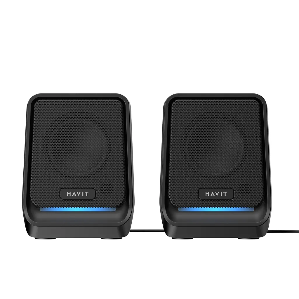 Стерео колонки HAVIT SK767 USB 10W RGB Black HAVIT (29405-000) - фото 3