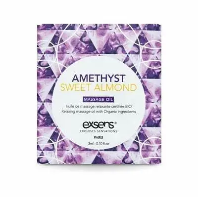 Пробник масажної олії EXSENS Amethyst Sweet Almond, 3 мл (мигдаль)