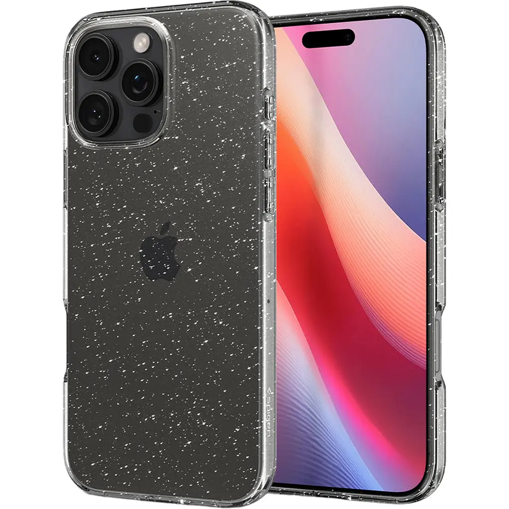 Чохол Spigen Liquid Crystal Glitter для Apple iPhone 16 Pro Max Crystal Quartz (ACS07985) [117865] - фото 4