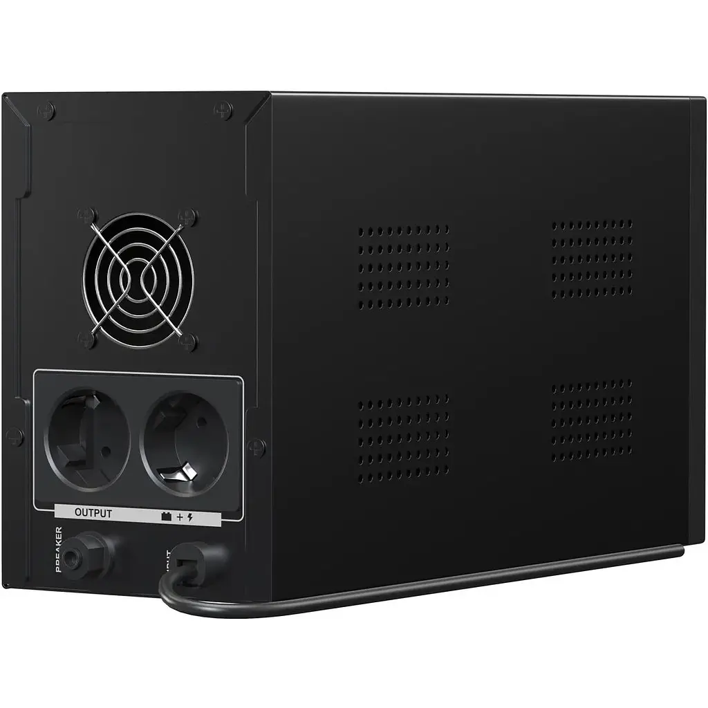 ИБП Marsriva MR-UF2000, 2000ВА/1200Вт, Line-Interactive, LED version, 2хSchuko, 2x12V/9Ah, металл - фото 3
