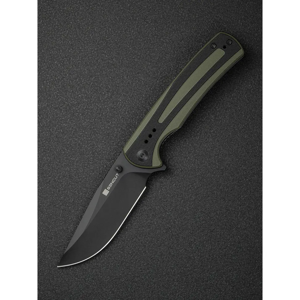 Ніж cкладний Sencut Regnator S24057-2 зелений - чорне лезо - фото 10