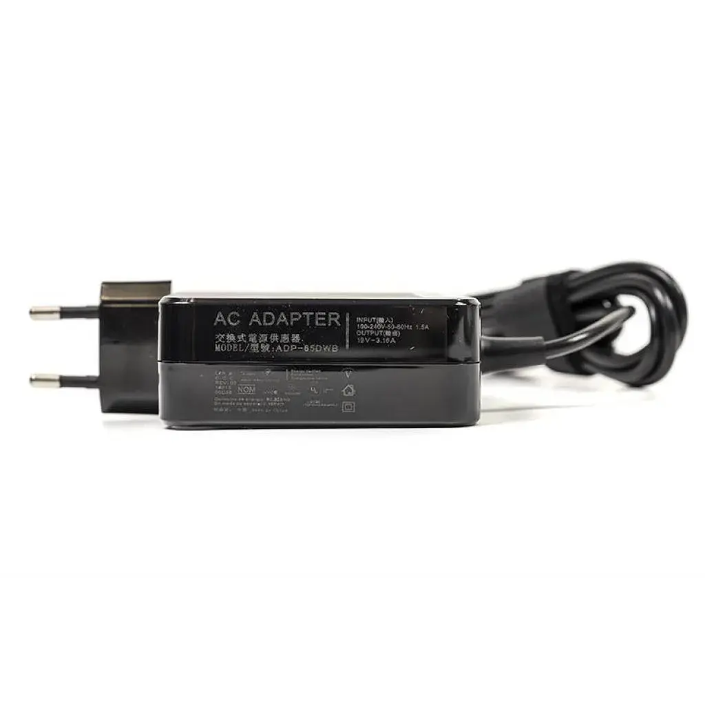 Блок живлення до ноутбуку PowerPlant TOSHIBA 220V, 19V 60W 3.16A (6.3*3.0) wall mount (WM-TO60F6330) - фото 2