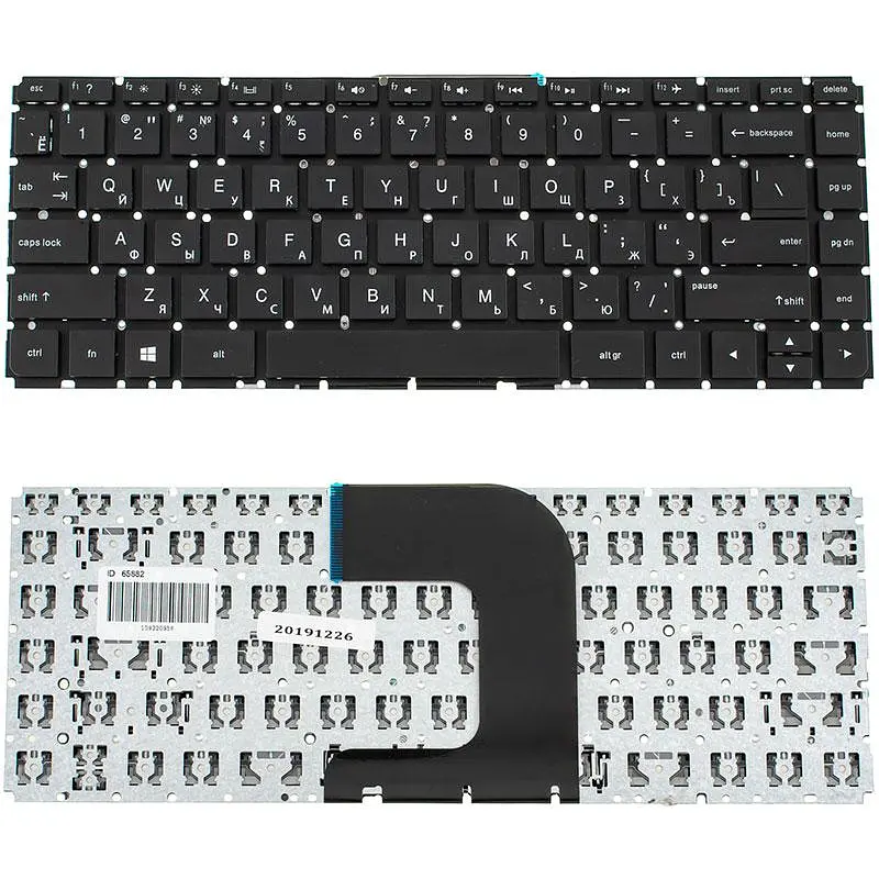 Клавіатура для ноутбука HP (240 G4 245 G4) rus чорний без фрейма