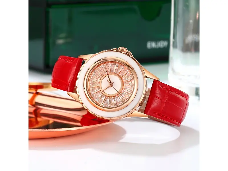 Жіночий наручний годинник 2172RGRD Rose Gold-Red Skmei acs0030200 - фото 5