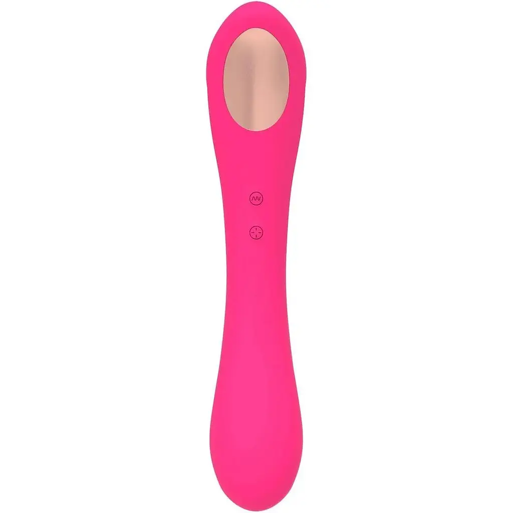 Вібратор та вакуумний кліторальний стимулятор 2 в 1 Alive Quiver Magenta Pink - фото 4