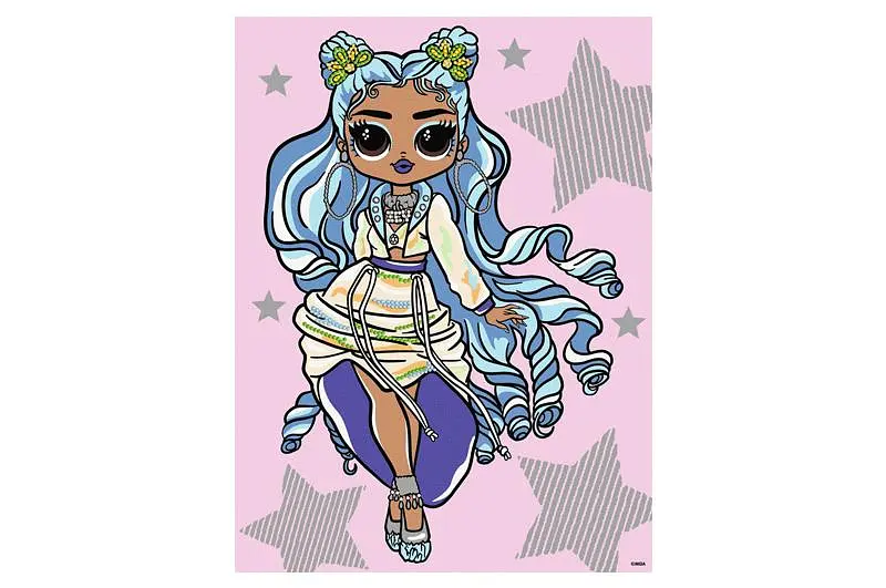 Набір для розпису за номерами 30x40 см KHO6273 "L.O.L. Fashion show Missy Frost" зі стразами Ideyka