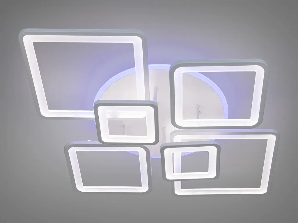 LED люстра на пульте с димером и разноцветной подсветкой, 150W - фото 2