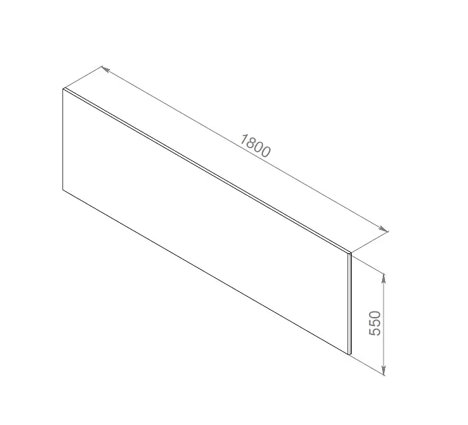 Панель фронтальна для ванни Am.Pm Inspire 2.0 180x80 см білий W52A-180-080W-P, Білий - фото 2
