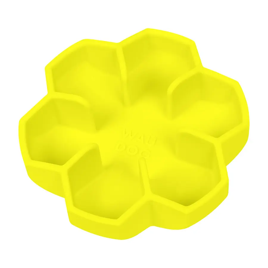 Миска для медленного питания Waudog Silicone 750 мл желтый - фото 5