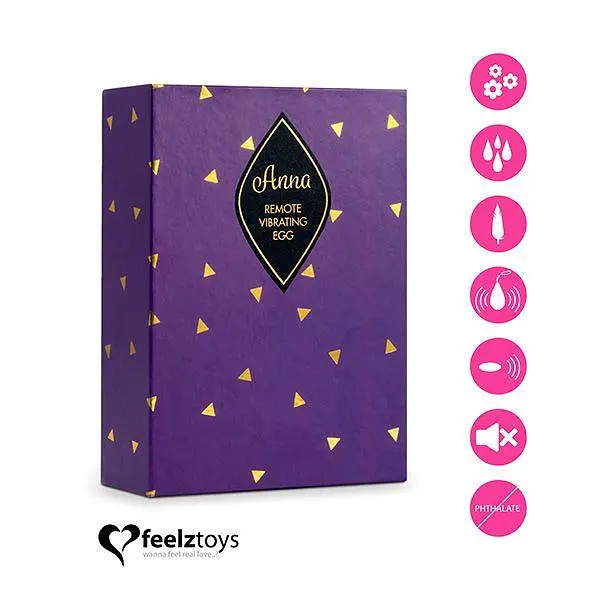 Віброяйце FeelzToys Anna 6,3 см (фуксія) - фото 4