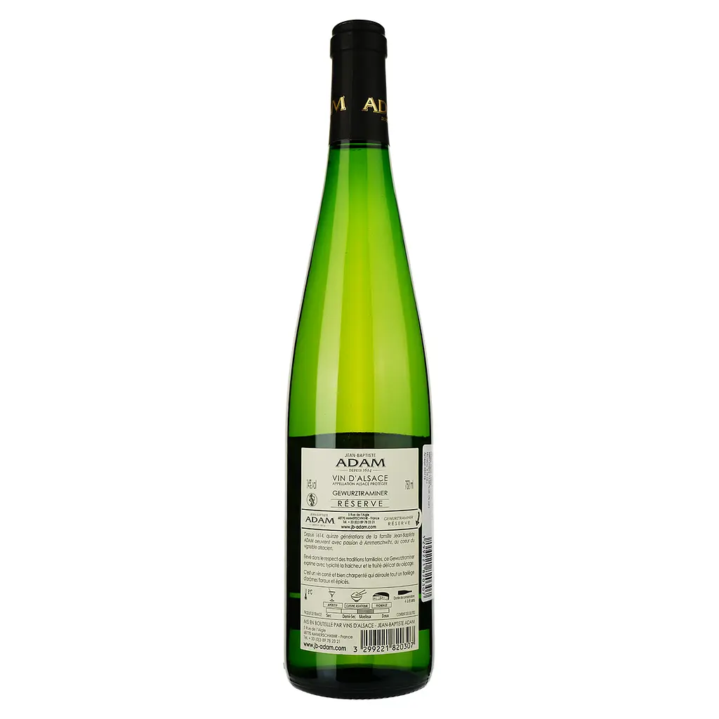 Вино Jean-Baptiste Adam Gewurztraminer Réserve белое полусухое 0.75 л - фото 2