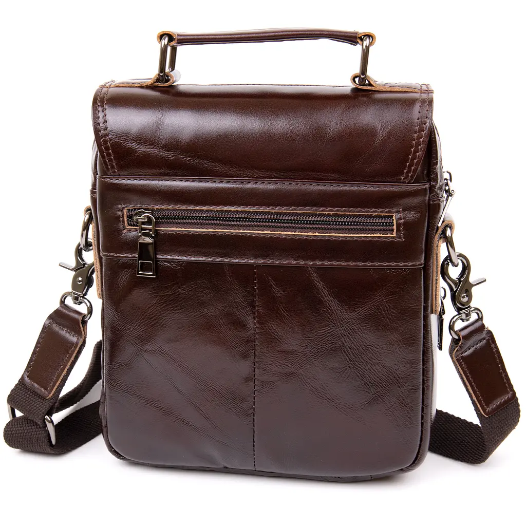 Кожаная сумка мужская Vintage 19,5х21,5х5,5 см sum0013941 - фото 2
