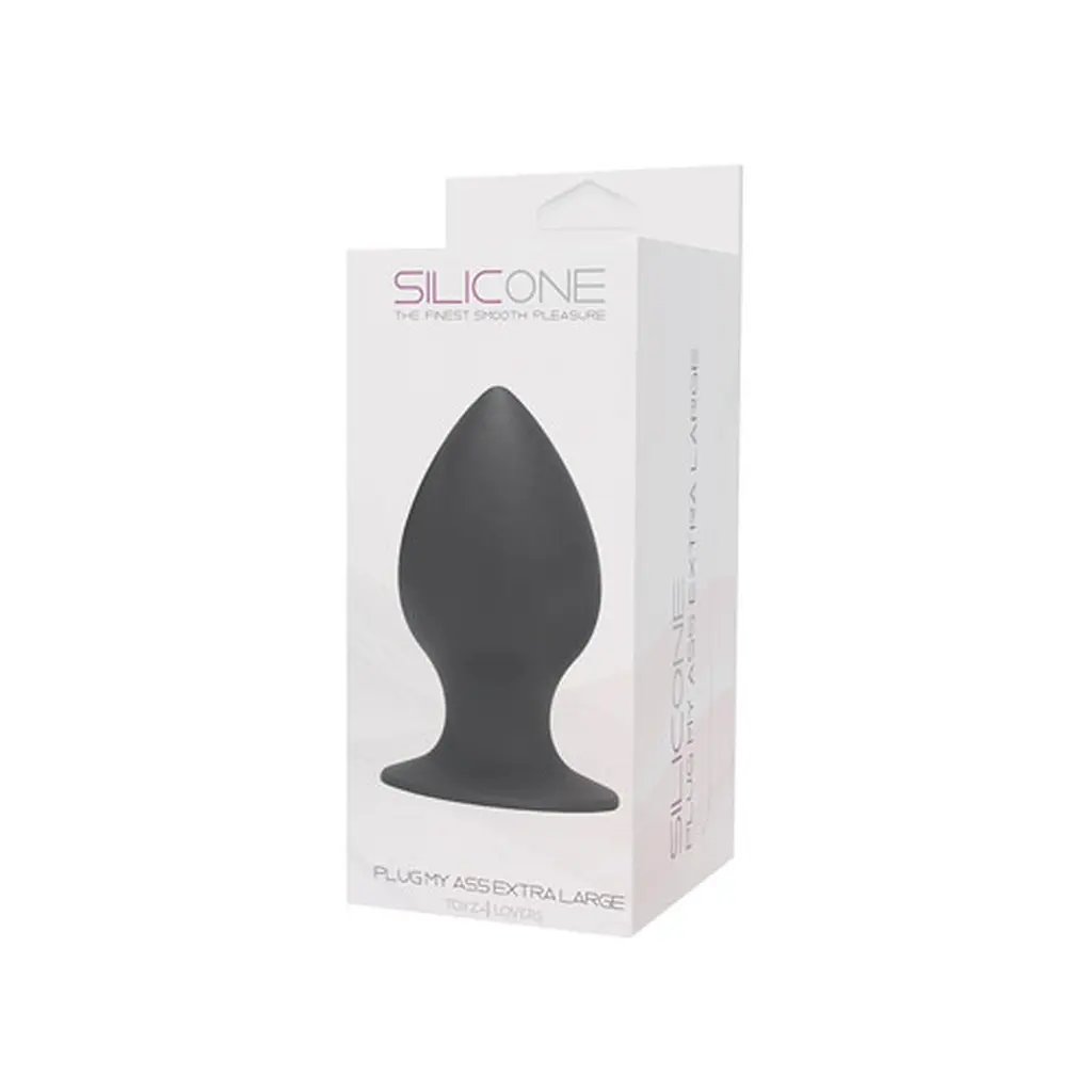 Анальна пробка Toyz4lovers My Ass Silicone Extra Large, 13.5 см (чорний) - фото 2