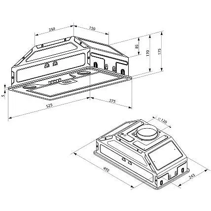 Вытяжка встроенная Minola HBI 5202 IV 700 LED - фото 3