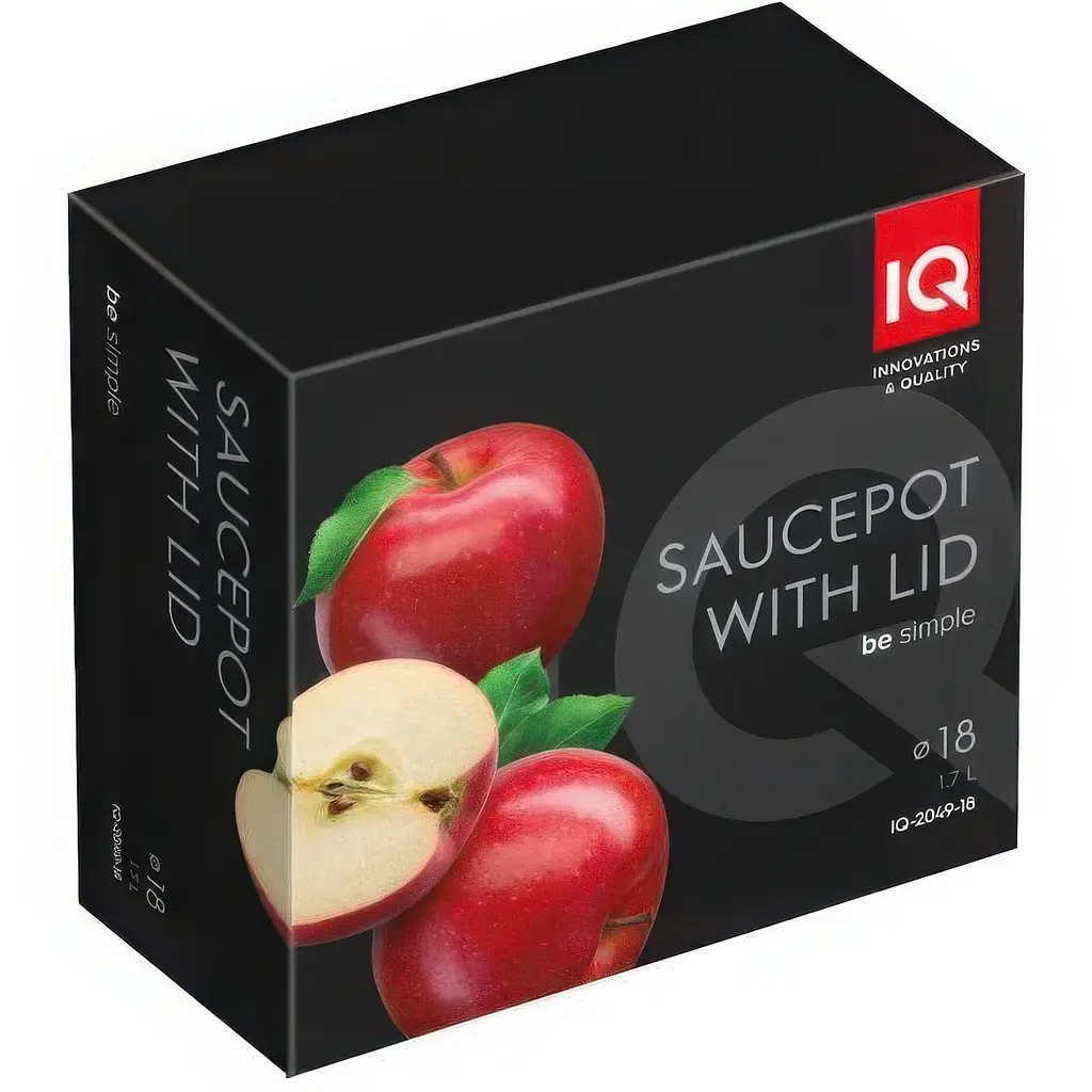 Каструля IQ Be Simple з кришкою 18 см 1.7 л (IQ-2049-18) - фото 6