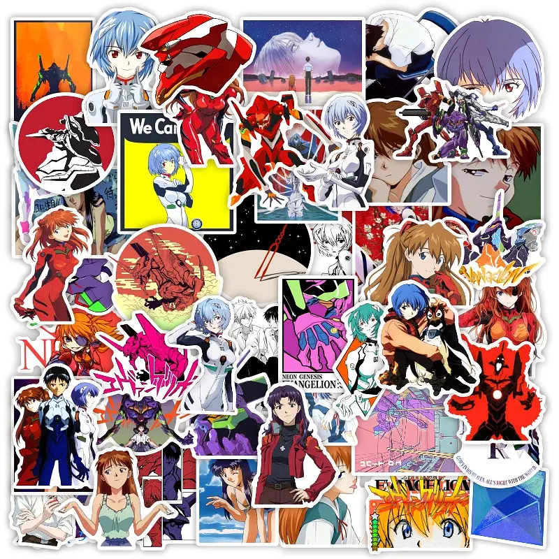 Стікерпак Євангеліон Набір наклейок GeekLand Evangelion 50 штук - фото 2
