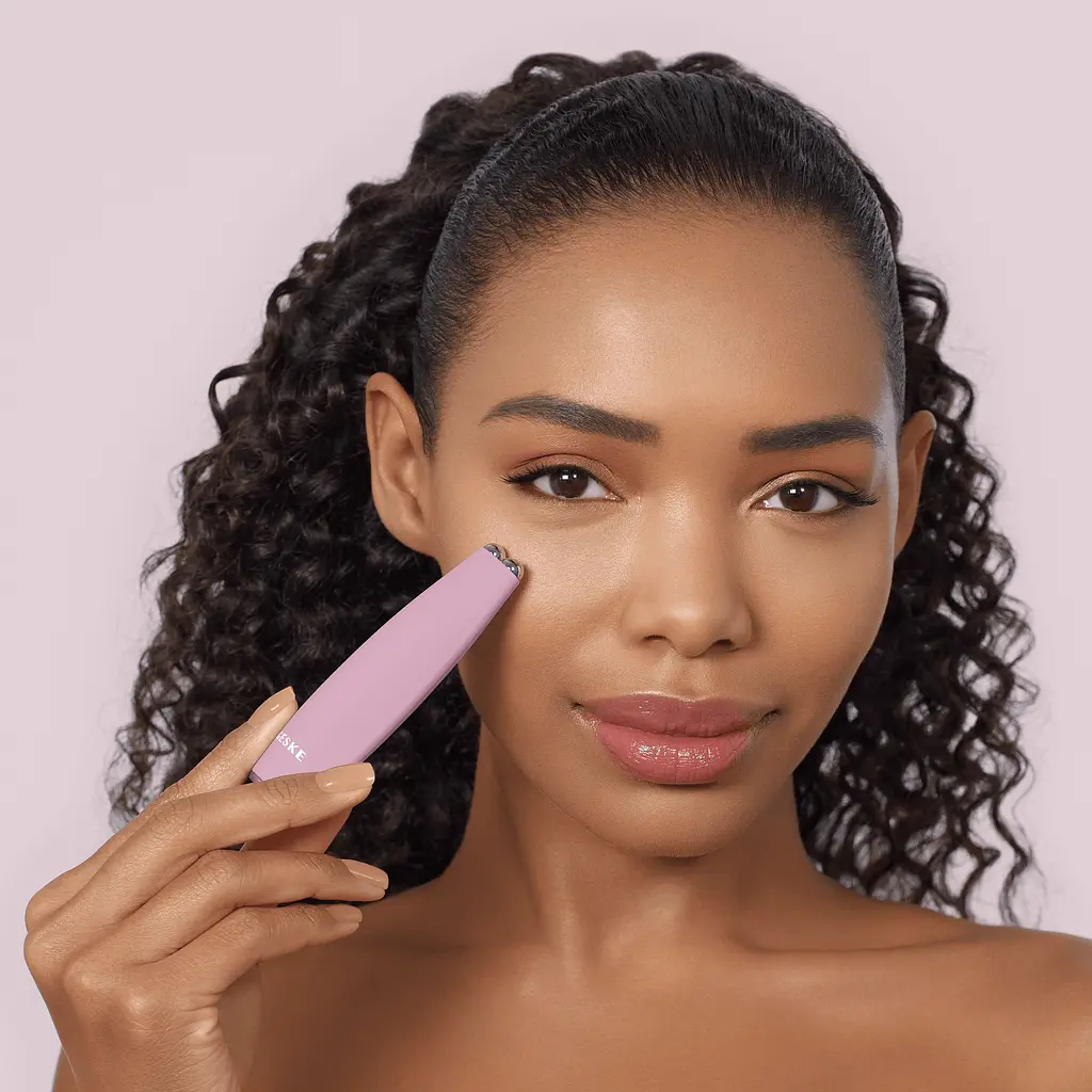 Мікрострумова ручка для підтяжки обиччя GESKE MicroCurrent Face-Lift Pen 6 в 1 рожева - фото 7