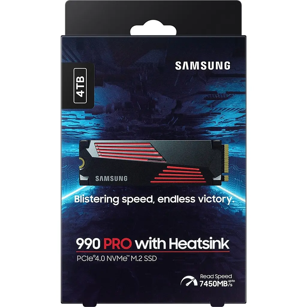 Накопичувач SSD M.2 2280 4TB 990 PRO with Heatsink Samsung (MZ-V9P4T0CW) - фото 6