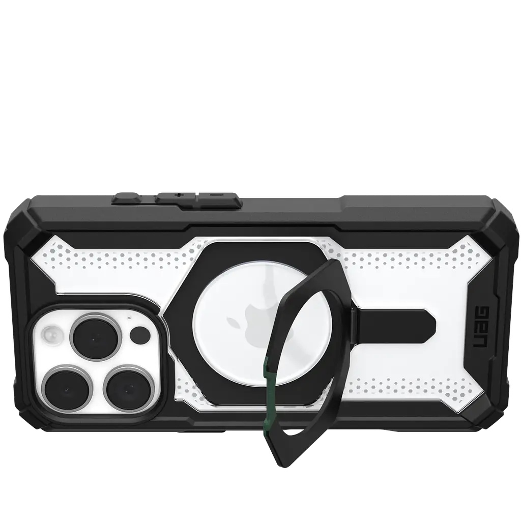Оригінальний протиударний чохол для iPhone 16 Pro UAG Plasma XTE MagSafe Black 11447411404G з підставкою - фото 9