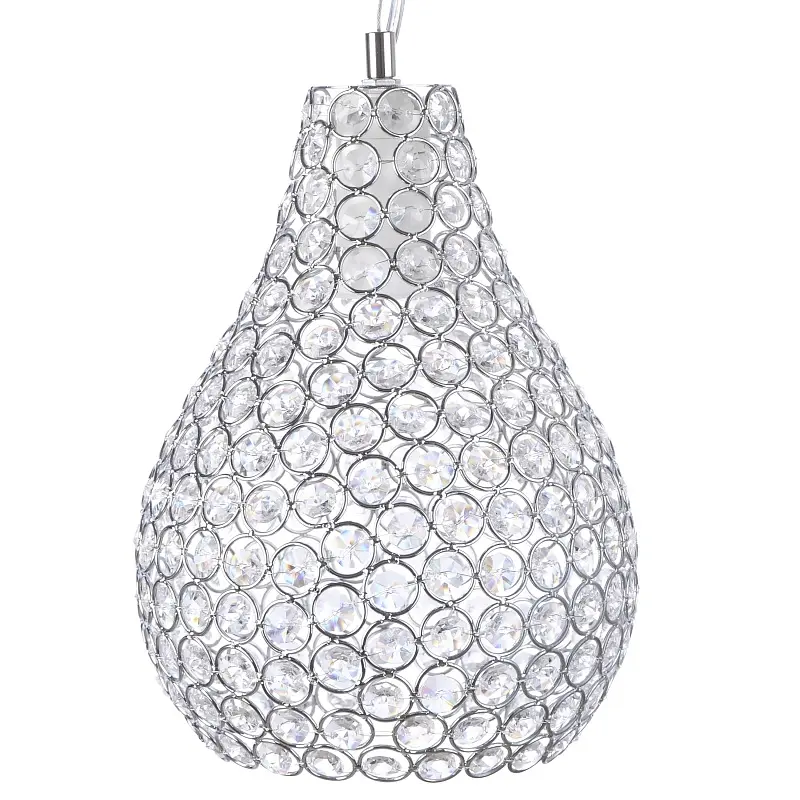 Люстра подвесная Brille хрустальная E27 60W CH (BR-01 376S/1) - фото 2