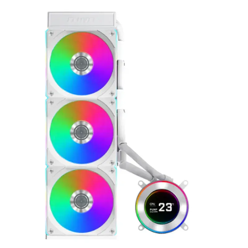 Система рідинного охолодження Lian Li HydroShift II LCD-C 360 FANLESS White (G89.GHS2LCD36W.00) - фото 4