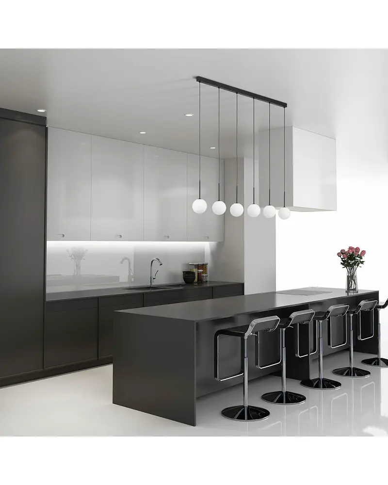 Підвісний світильник TK Lighting 4504 Martin G9 6x6W IP20 Bk - фото 2