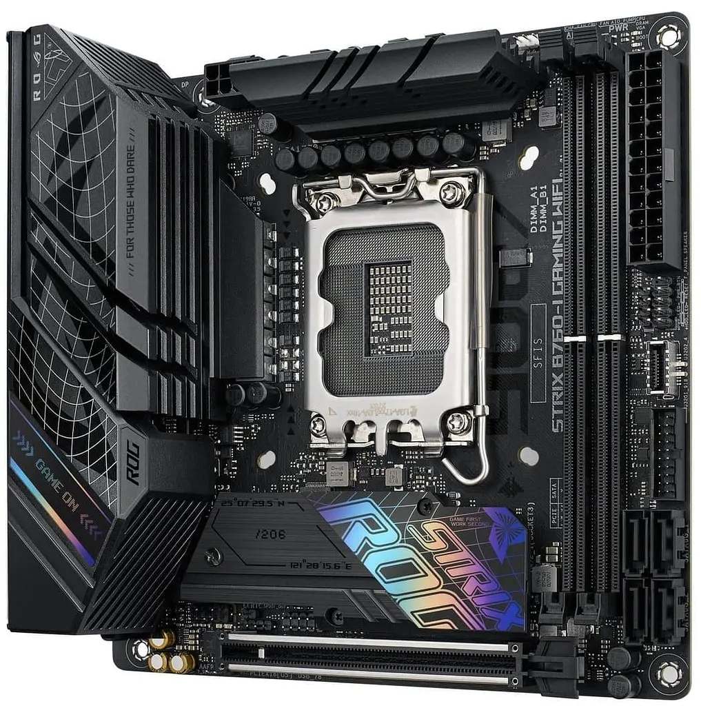 Материнська плата ASUS ROG STRIX B760-I GAMING WIFI (ROG STRIX B760-I GAMING WIFI) (Socket 1700, Intel B760, Mini-ITX) - фото 2