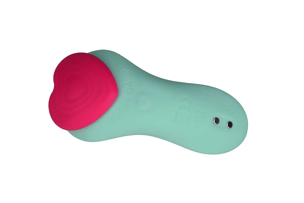 Вібратор FairyGasm HeartGem 10 см зелений - фото 5