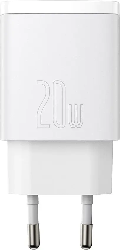 Зарядний пристрій Baseus Compact Quick Charger U+C 20W EU white (CCXJ-B02) - фото 3