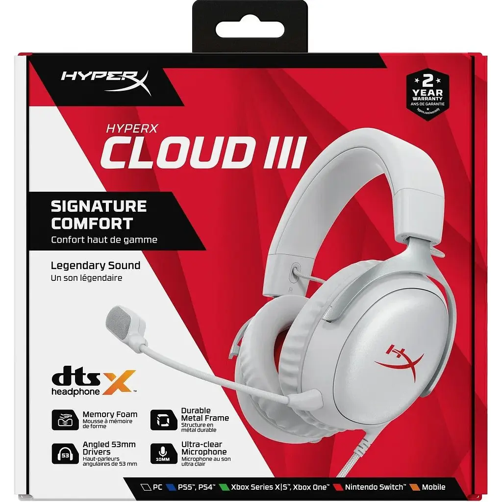 Игровые наушники HyperX Cloud III Grey (B96MXAA) [156843] - фото 6